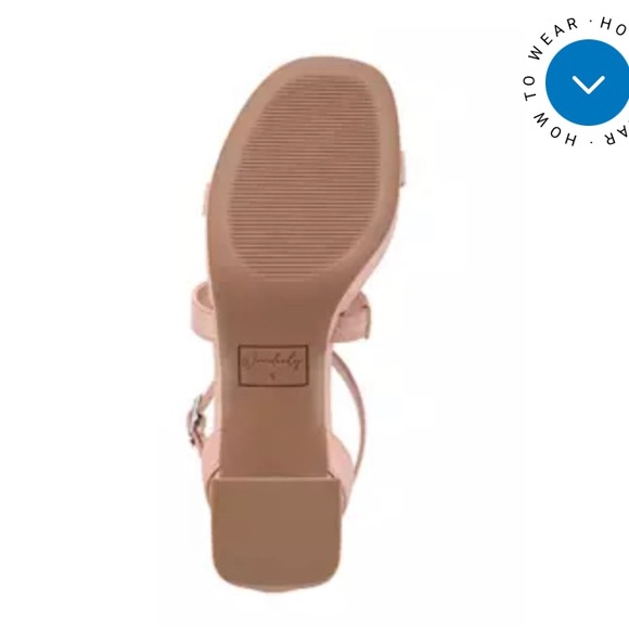 Wonderly Callie Pink block heel sandal size 8 - Picture 4 of 8